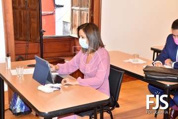 Sesión plenaria del mes de noviembre de 2020/TA y Francisco Javier Santana.